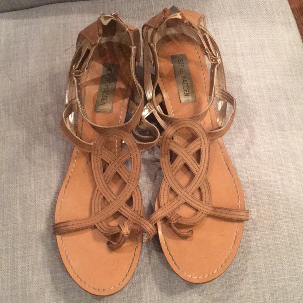 The sandals with a small heel - great casual cute!